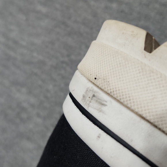 Vintage Y2K SKECHERS Chunky Puffy Platform Lug Sole Black Canvas Sneakers Shoes - Picture 17 of 17